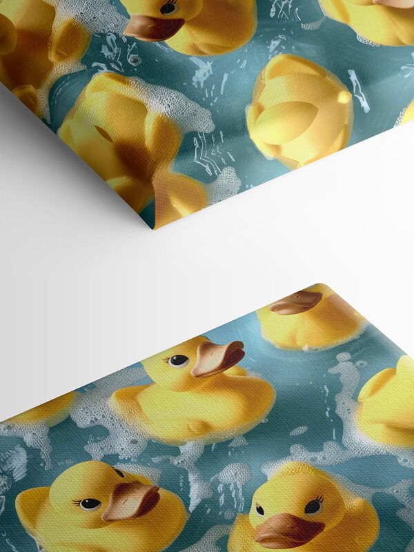 Gruppe von gelben Gummienten in einem Pool Gruppe von gelben Gummienten in einem Pool