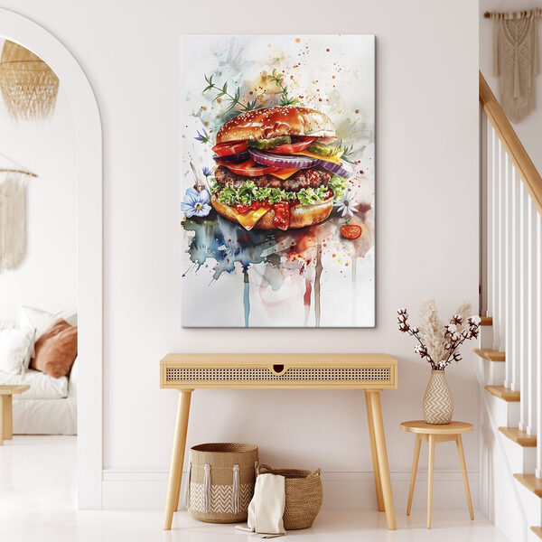 Aquarell eines Burgers Aquarell eines Burgers