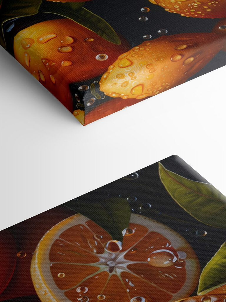 Group of oranges with water drops on them Group of oranges with water drops on them