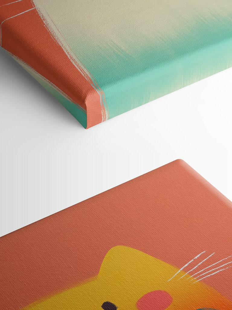 Group of cats on a pink background Group of cats on a pink background