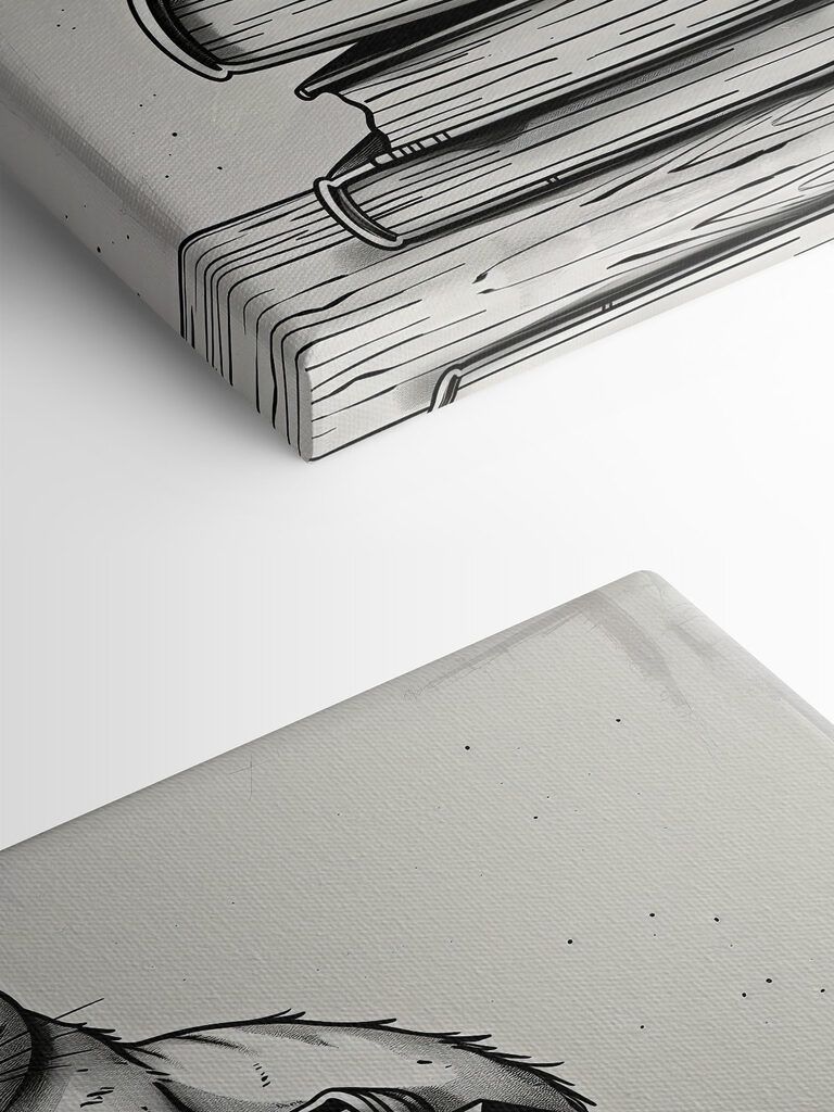 Cat sitting on a stack of books