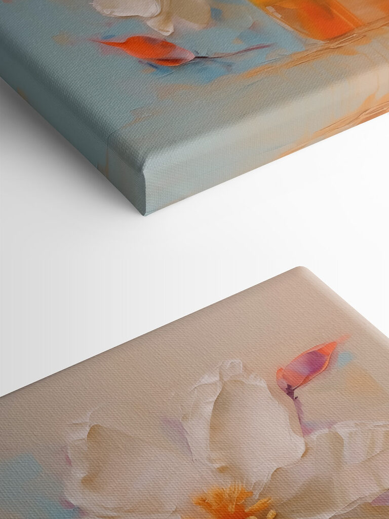 Painting of flowers in a vase Painting of flowers in a vase