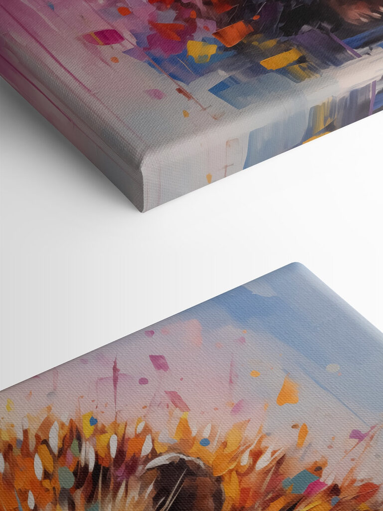 Painting of a hedgehog