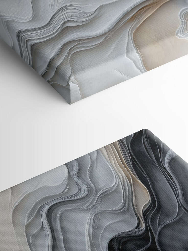 White and grey wavy lines White and grey wavy lines