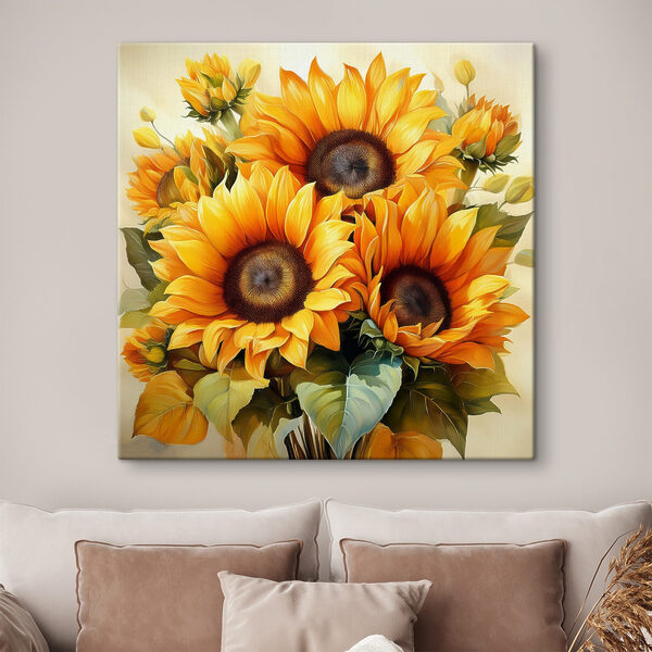 Blumenstrauß aus gelben Sonnenblumen Blumenstrauß aus gelben Sonnenblumen