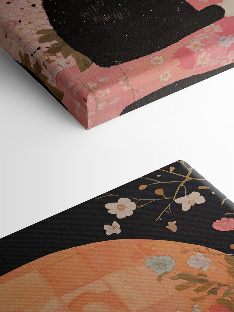 Black and white cats looking at each other