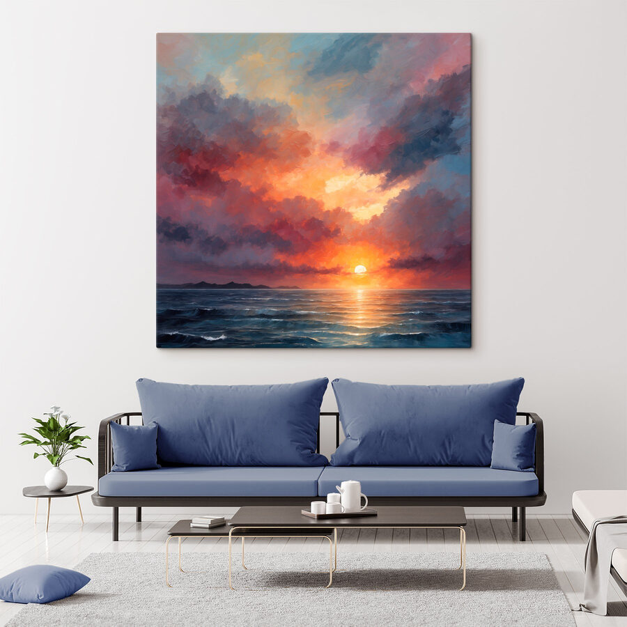 Sonnenuntergang über dem Meer