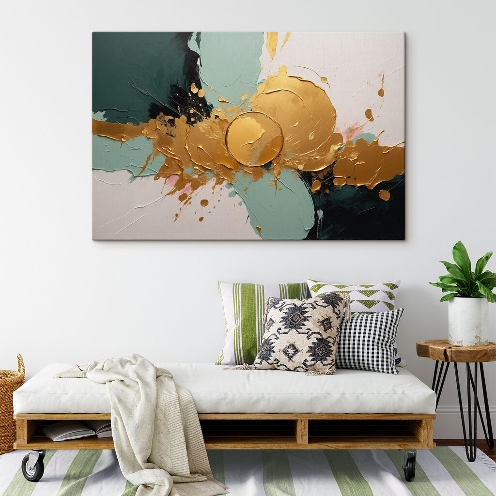 Gleaming chaos in vibrant strokes