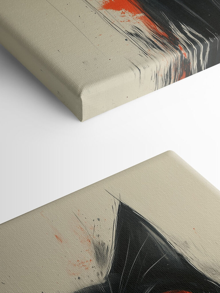 Black cat with red eyes