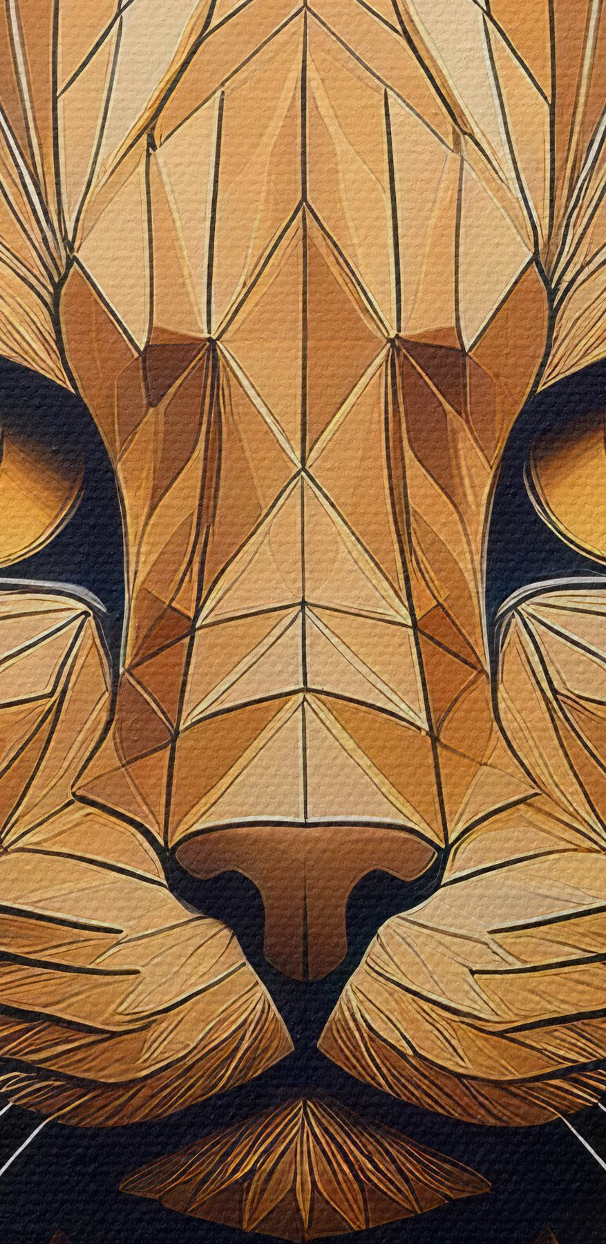 Katze mit Low-Poly-Design