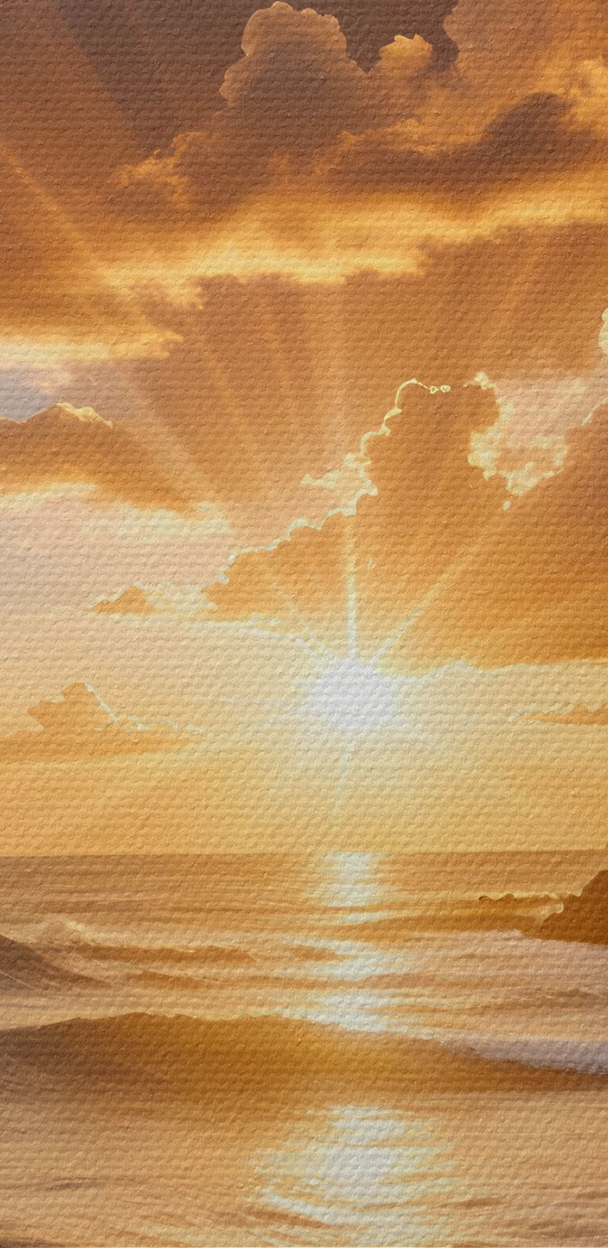 Sonnenuntergang über einer Wasserfläche