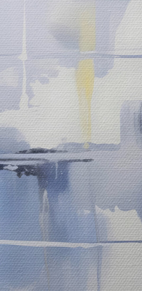 Blaue und weiße Wand Blaue und weiße Wand