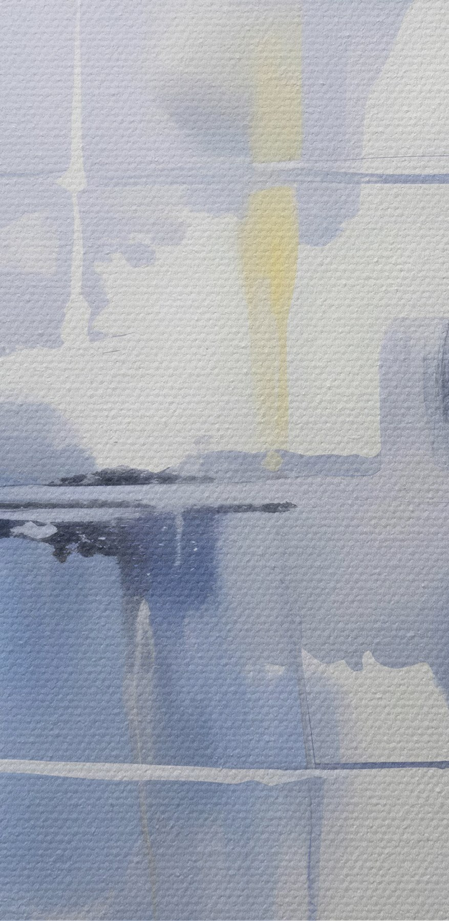 Blaue und weiße Wand
