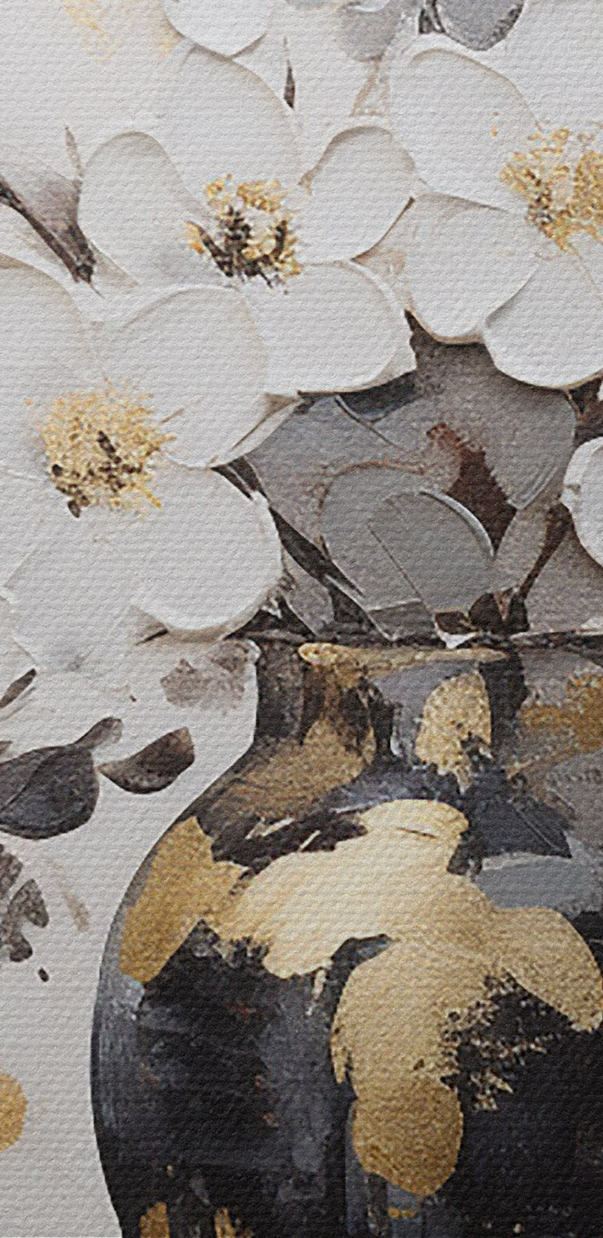 Gemälde von Blumen in einer Vase