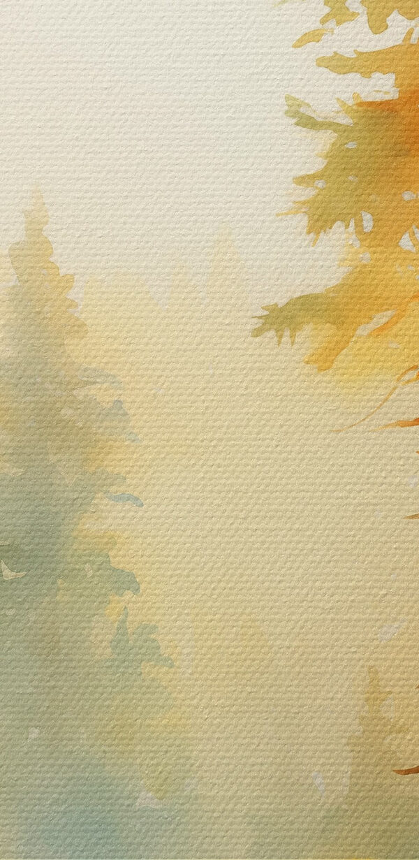Aquarellmalerei eines Waldes Aquarellmalerei eines Waldes