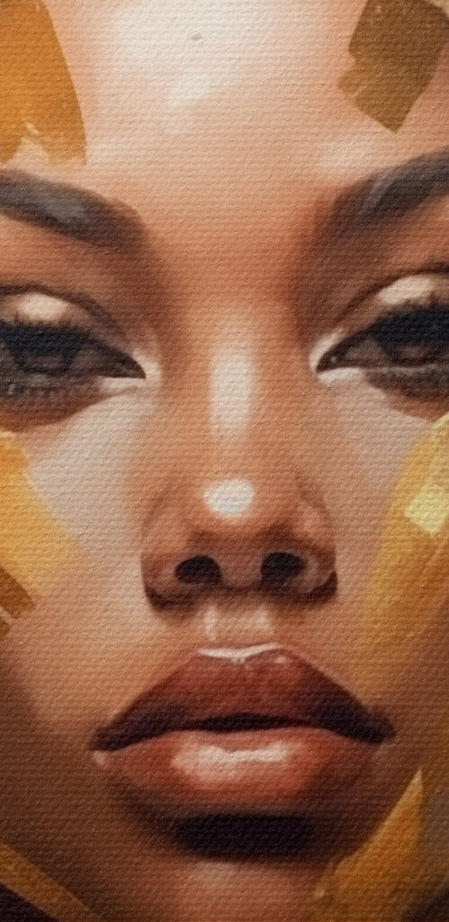 Captivating beauty in unique style