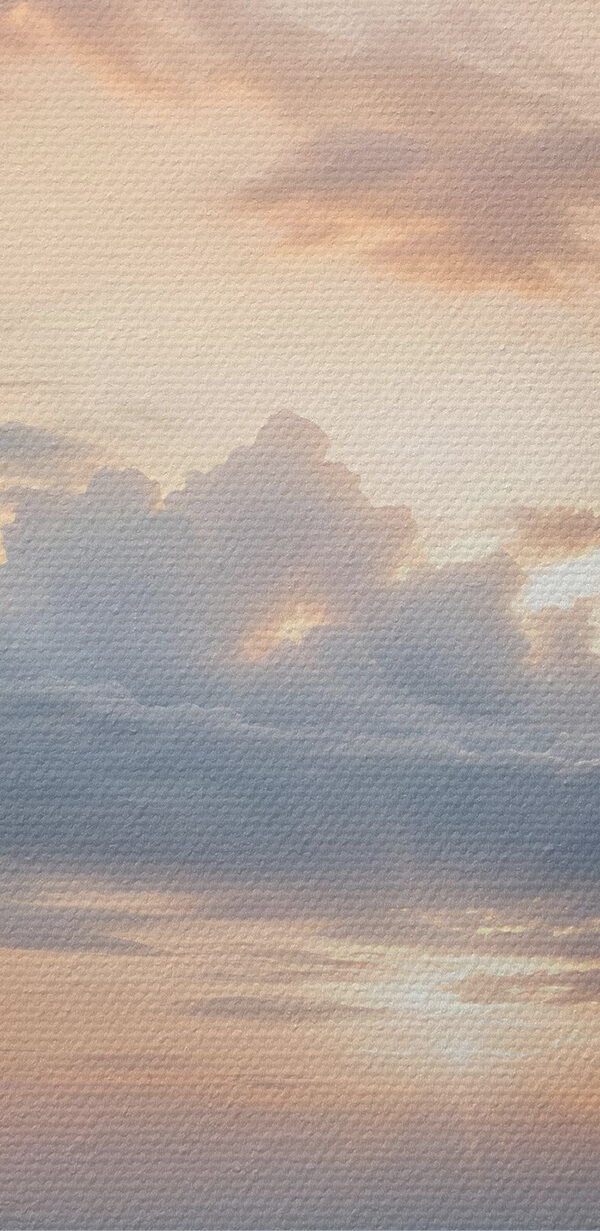 Wasserfläche mit einem Baum und Wolken am Himmel Wasserfläche mit einem Baum und Wolken am Himmel