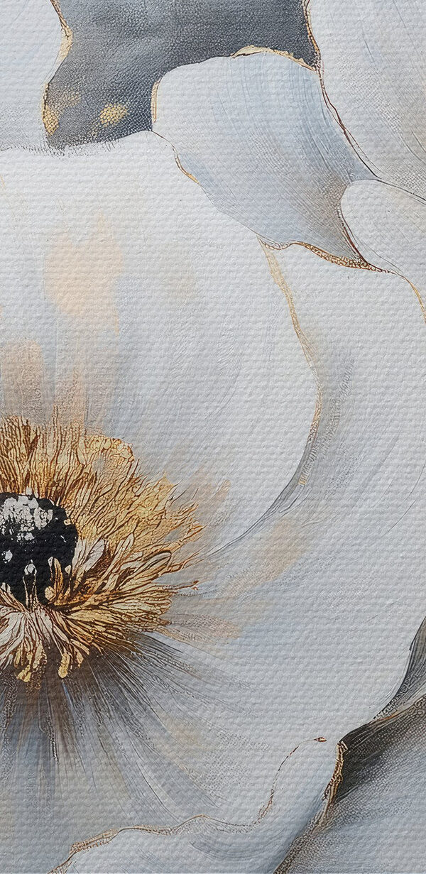 Malerei von weißen Blumen Malerei von weißen Blumen
