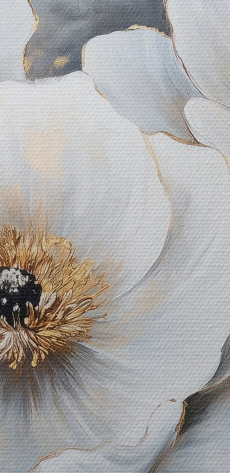Malerei von weißen Blumen Malerei von weißen Blumen