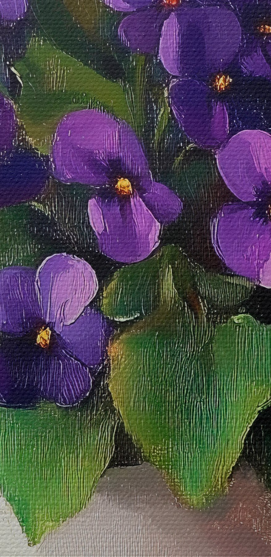 Topf mit lila Blumen Topf mit lila Blumen