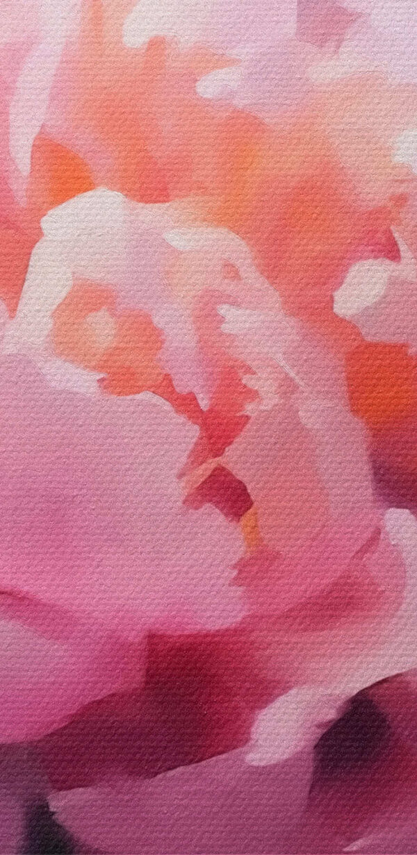 Rosa Blume mit grünen Blättern Rosa Blume mit grünen Blättern