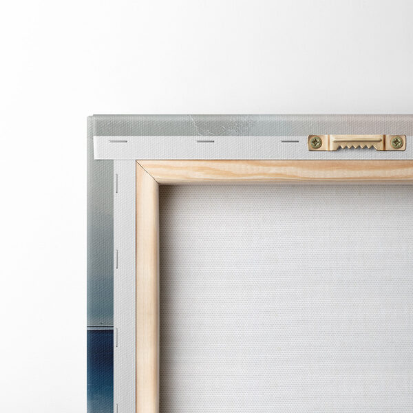 Sand dune with waves in the background