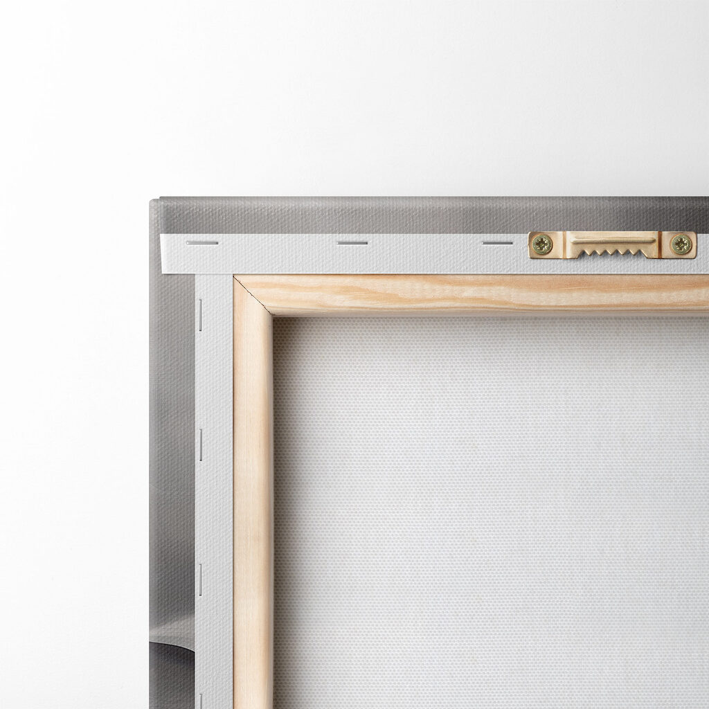 White and grey abstract art