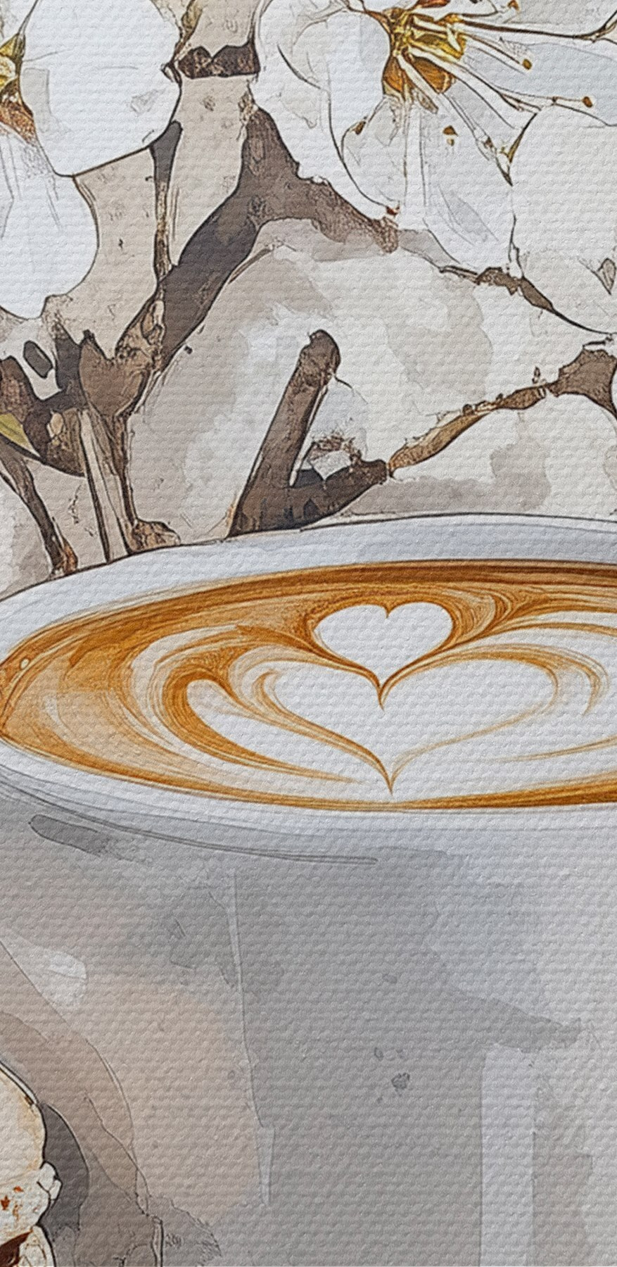 Eine Tasse Kaffee und Kekse