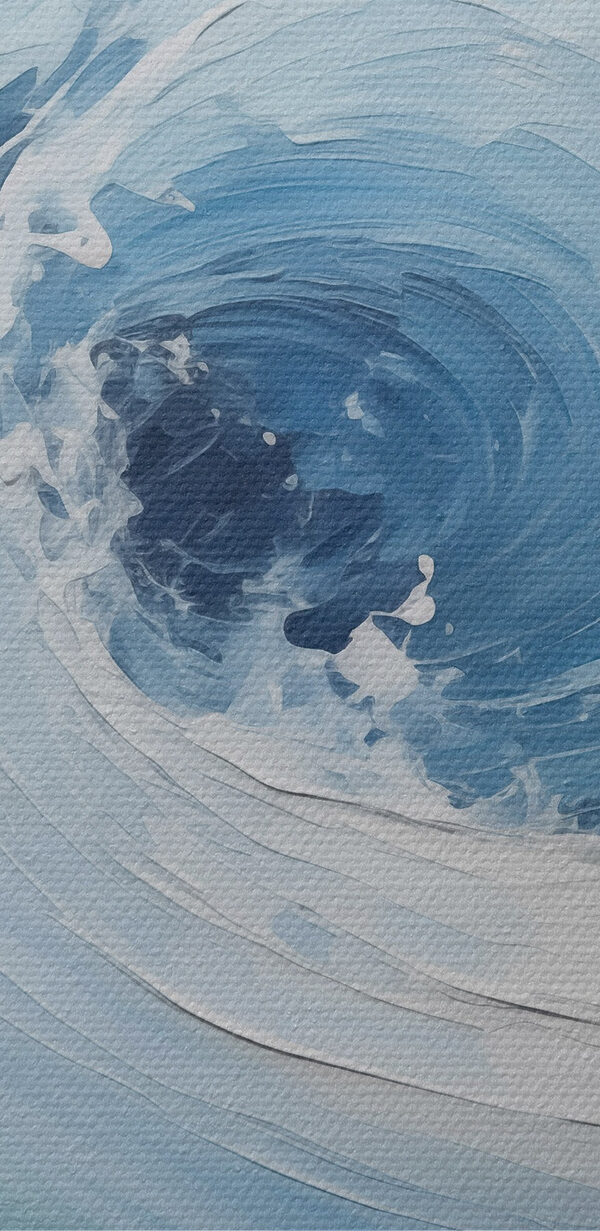 Weiß und blau gewirbelte Wellen Weiß und blau gewirbelte Wellen