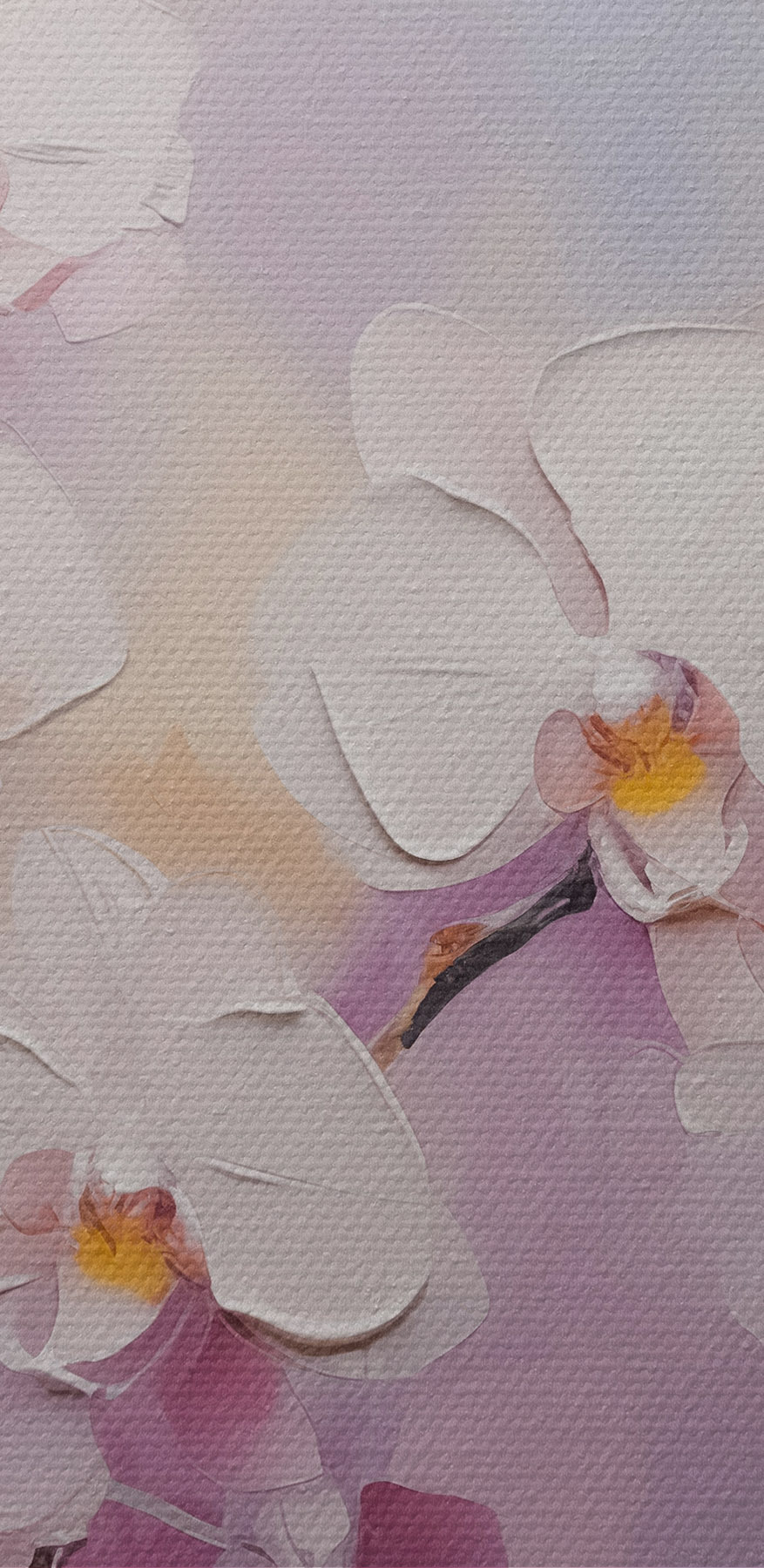 Malerei von weißen Blumen