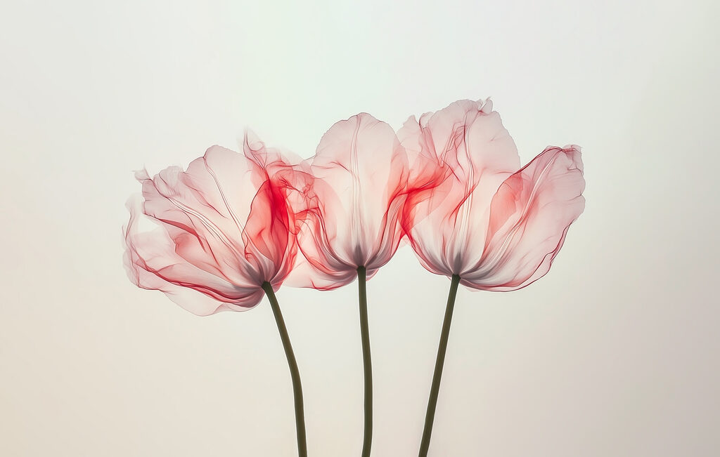 Gruppe von rosa Blumen Gruppe von rosa Blumen