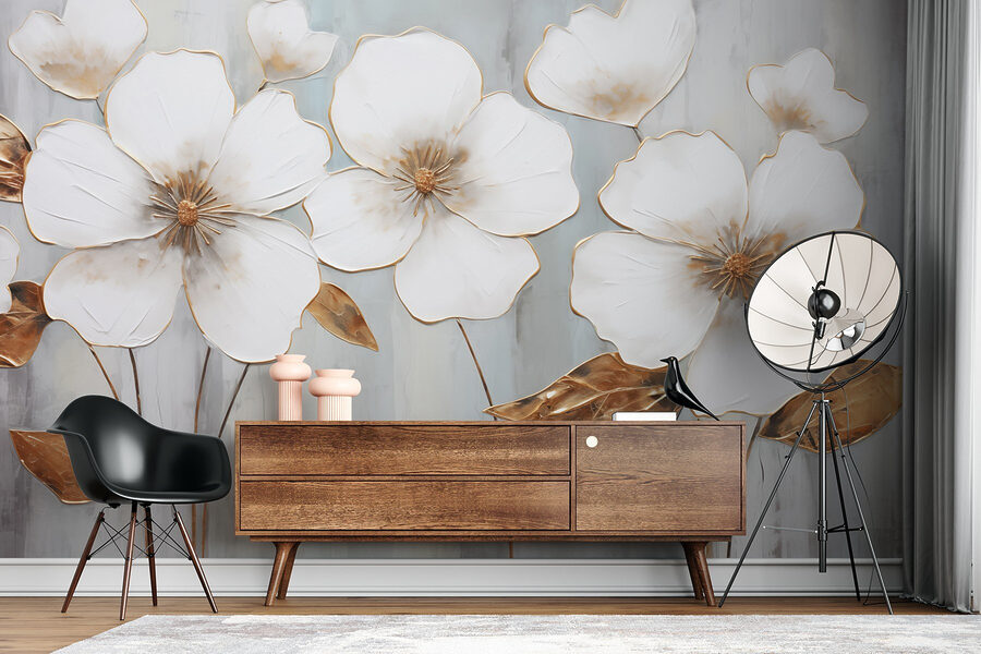 Zarte Blumen mit eleganten Akzenten Zarte Blumen mit eleganten Akzenten