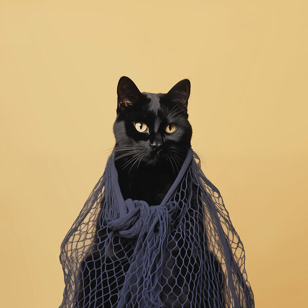 Katze mit Netz Katze mit Netz