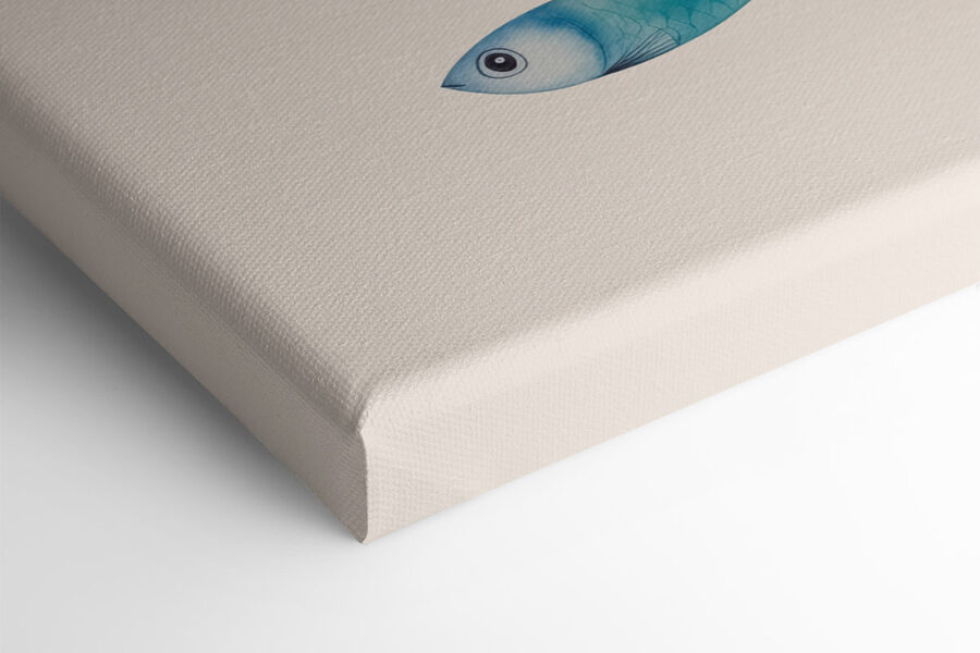 Gruppe von Fischen mit verschiedenen Farben Gruppe von Fischen mit verschiedenen Farben