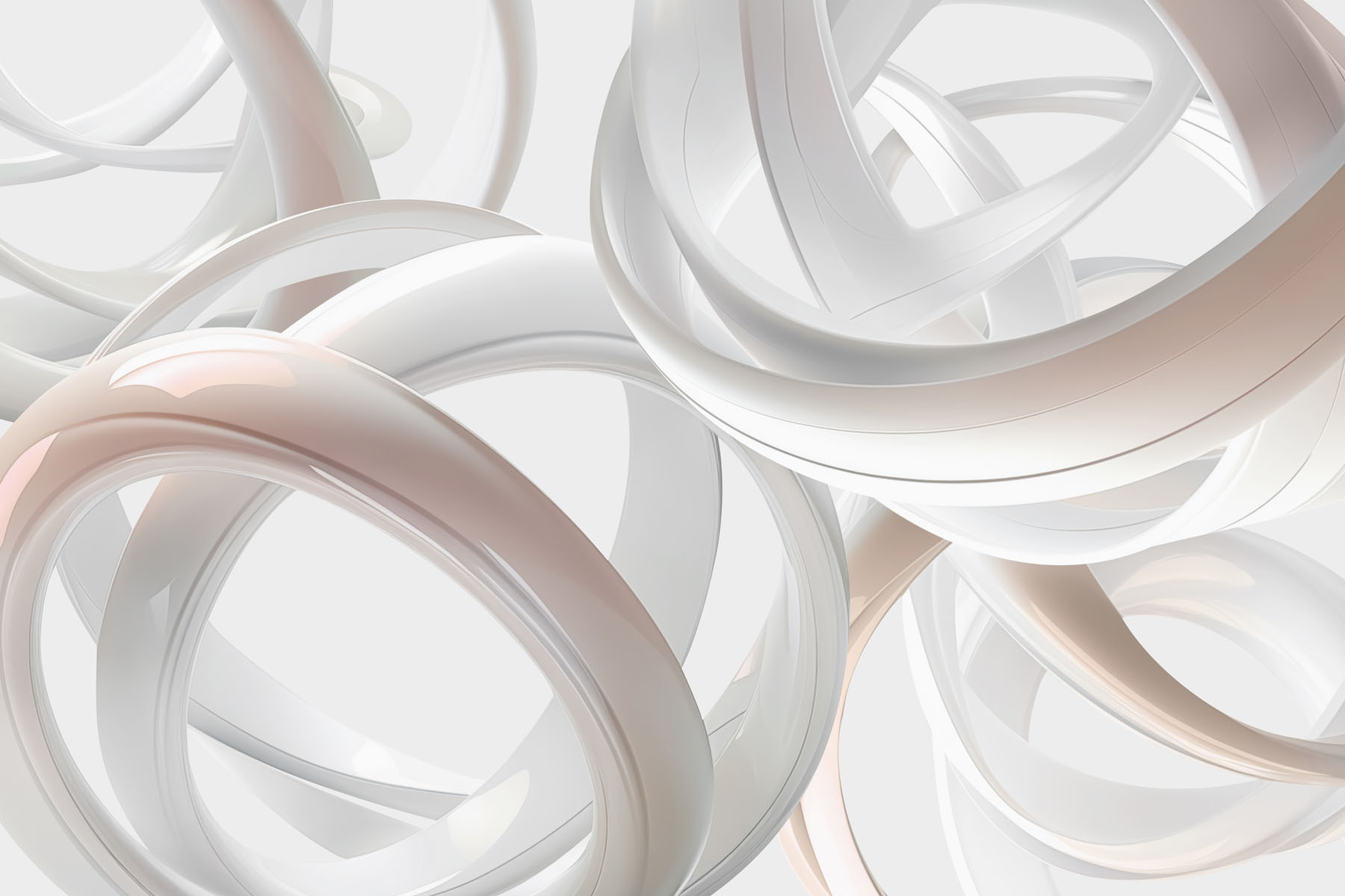 Group of white rings