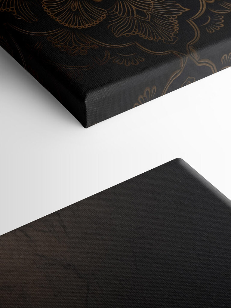 Intricate floral design on dark background Intricate floral design on dark background