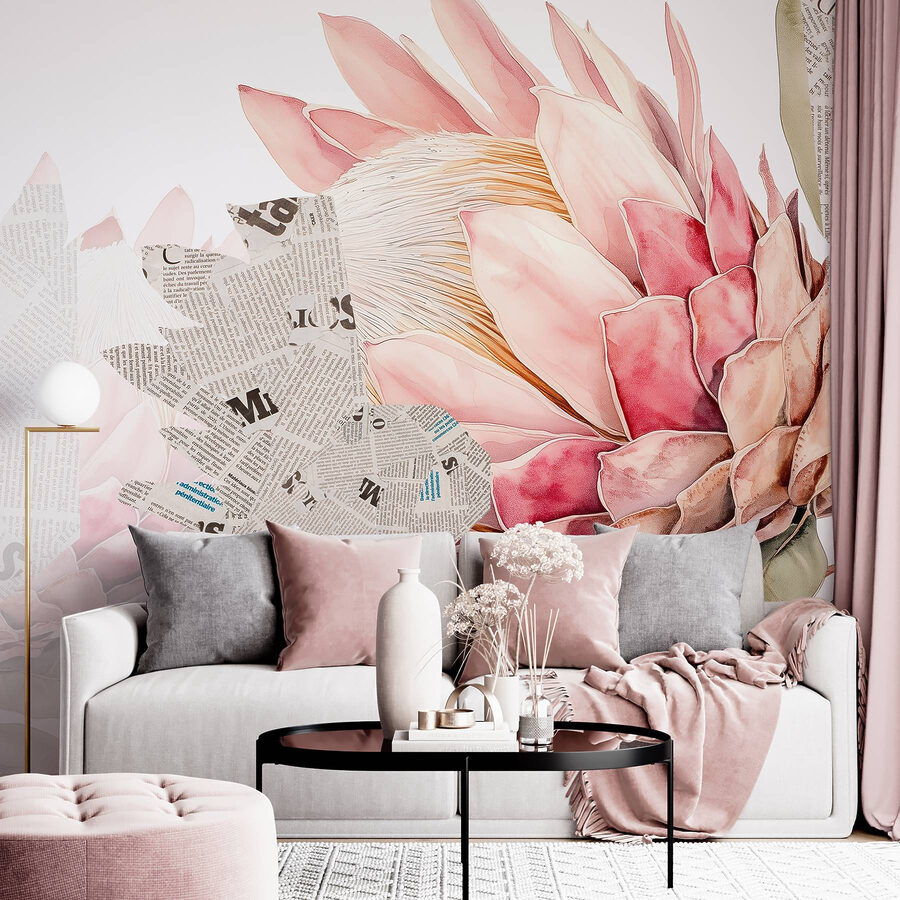 Blume mit Zeitung und Zeitung Blume mit Zeitung und Zeitung