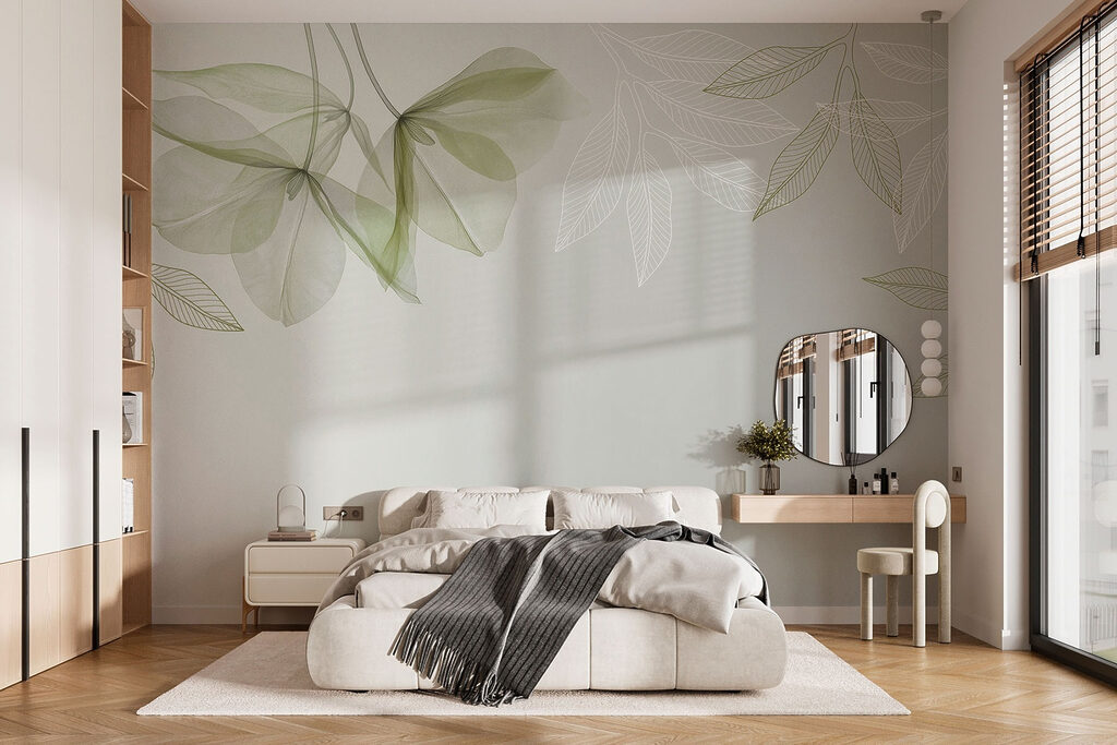 Gentle leaves in soft hues Gentle leaves in soft hues