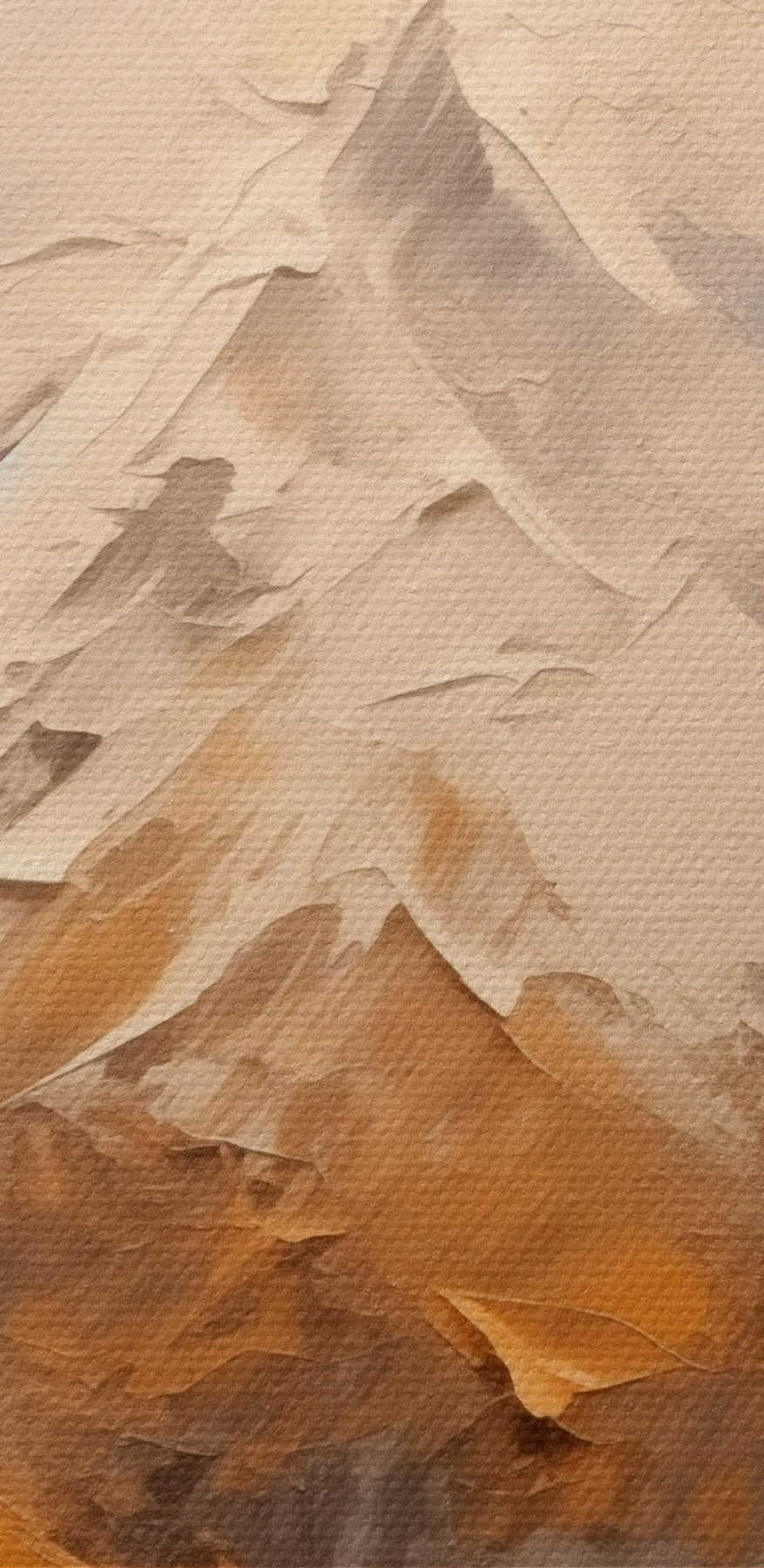 Gemälde einer Bergkette