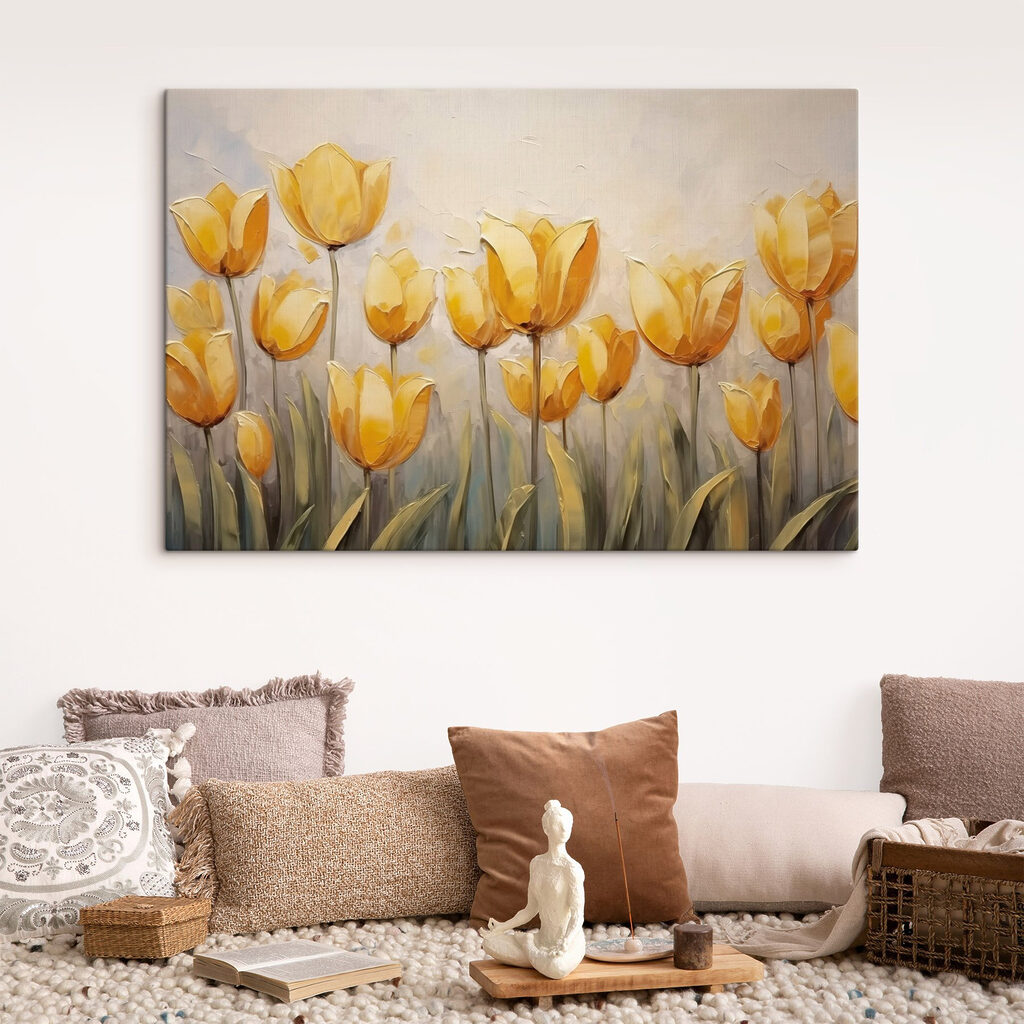 Painting of yellow flowers