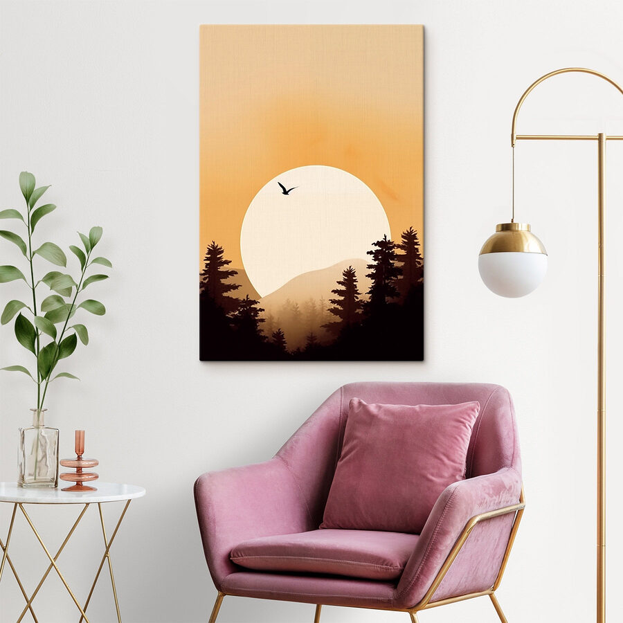 Vogel fliegt in den Himmel
