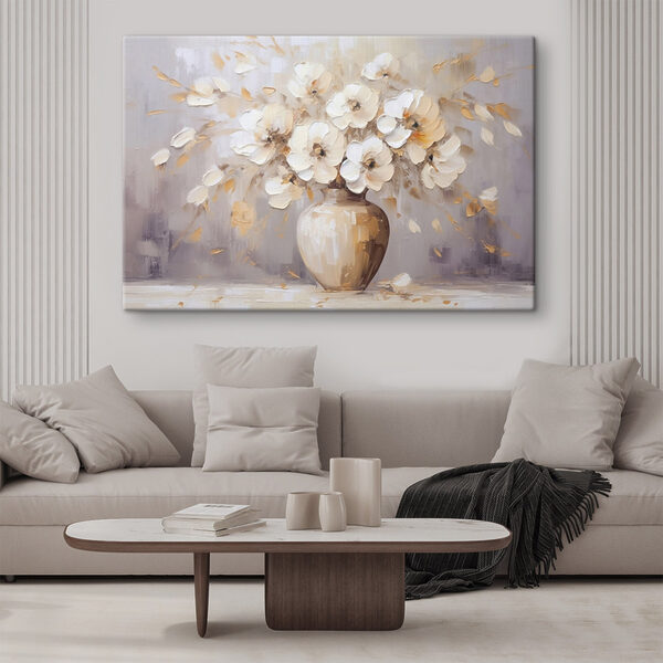 Gemälde von Blumen in einer Vase Gemälde von Blumen in einer Vase