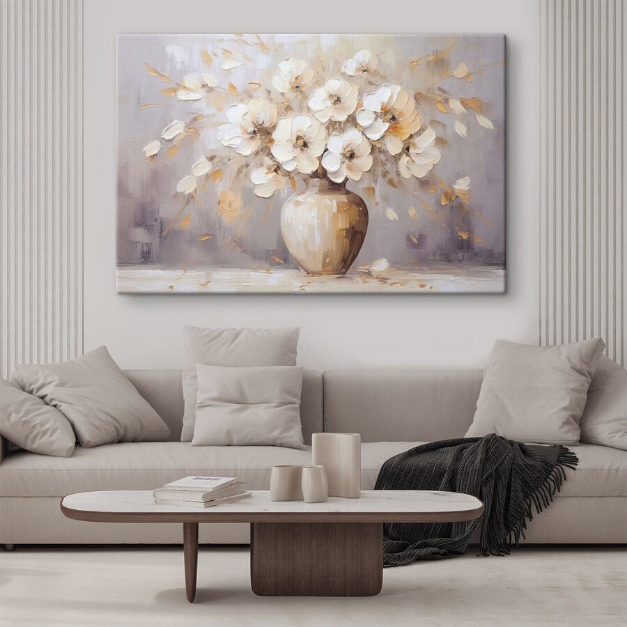 Gemälde von Blumen in einer Vase Gemälde von Blumen in einer Vase