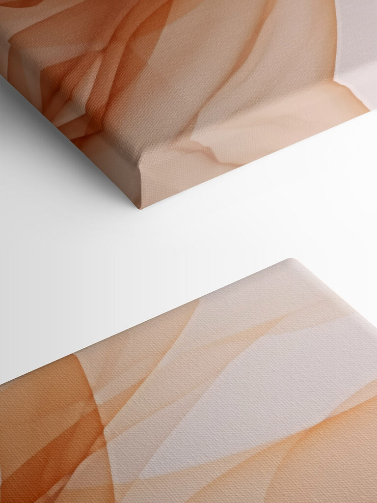 Fluid patterns in warm tones