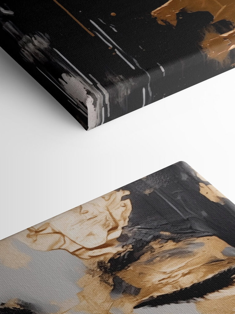 Serene beauty in a painted moment