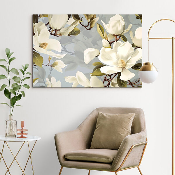 Wandbilder Wandbilder Canvas prints Beautiful magnolias in soft hues (Artikelnummer: s43990)