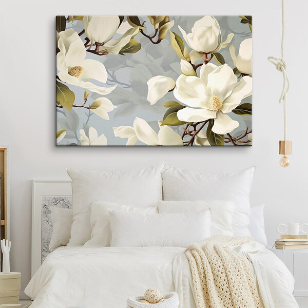 Beautiful magnolias in soft hues