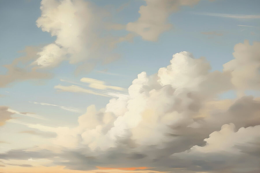 Blauer Himmel mit Wolken
