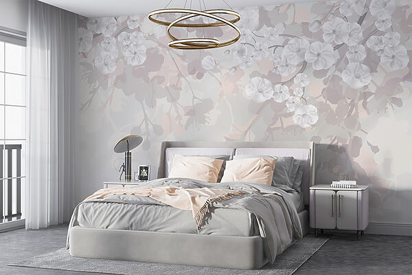 White flowers on a white background White flowers on a white background