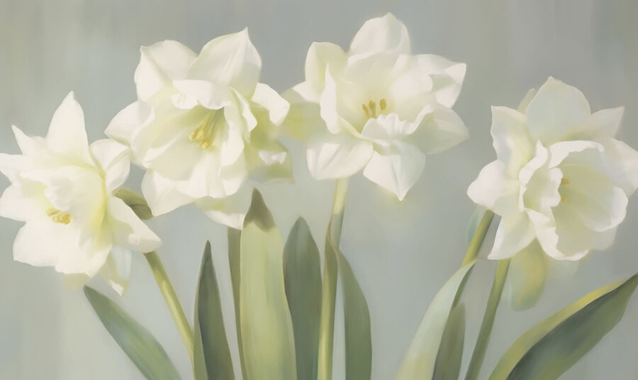 Gruppe von weißen Blumen Gruppe von weißen Blumen